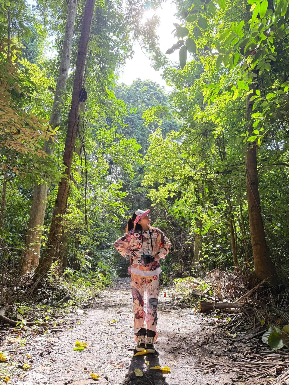 Jalan satwa liar hutan hujan di Tangkoko